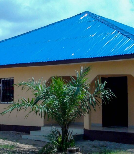 Dedication of new home constructed for an elderly woman by FLOTROL